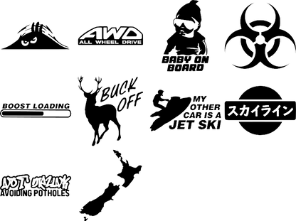 Bumper Stickers Set 1